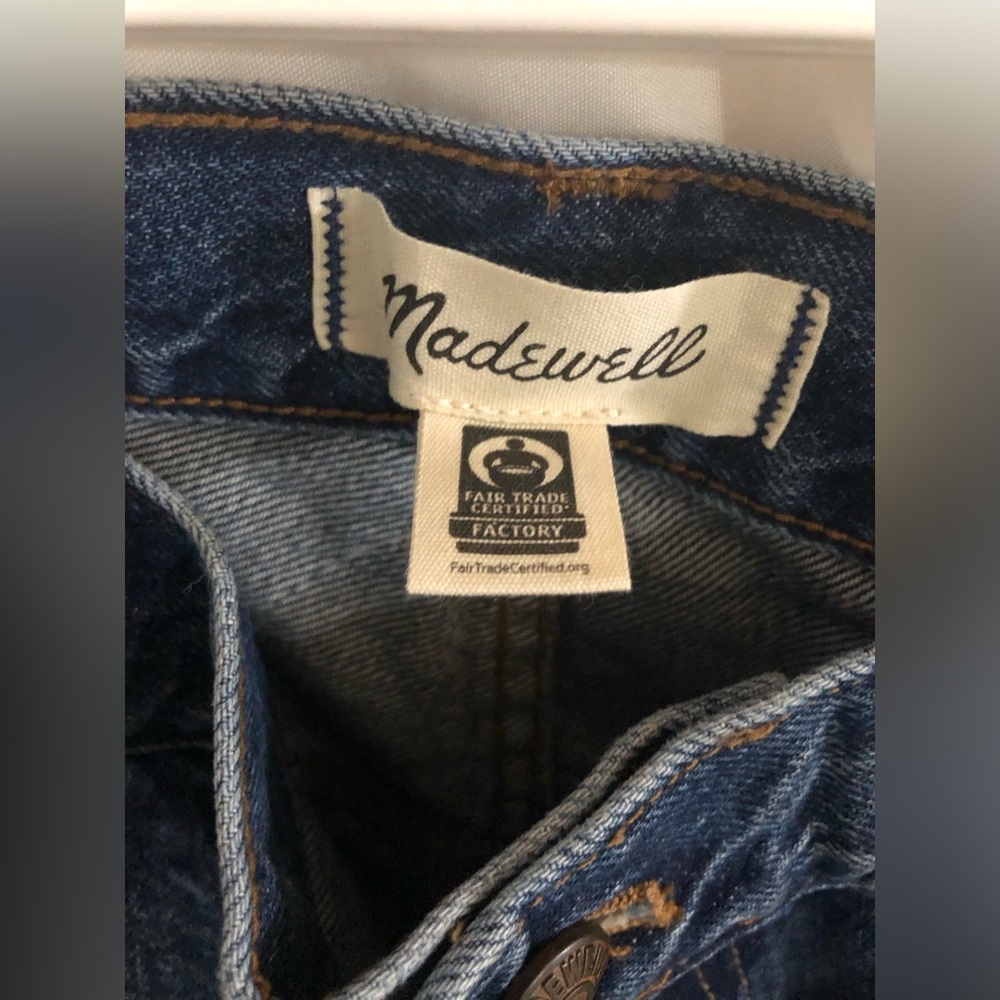 Madewell The Dean Easy Straight shibori wash Rigid Jeans size 30 brand new - Picture 11 of 17